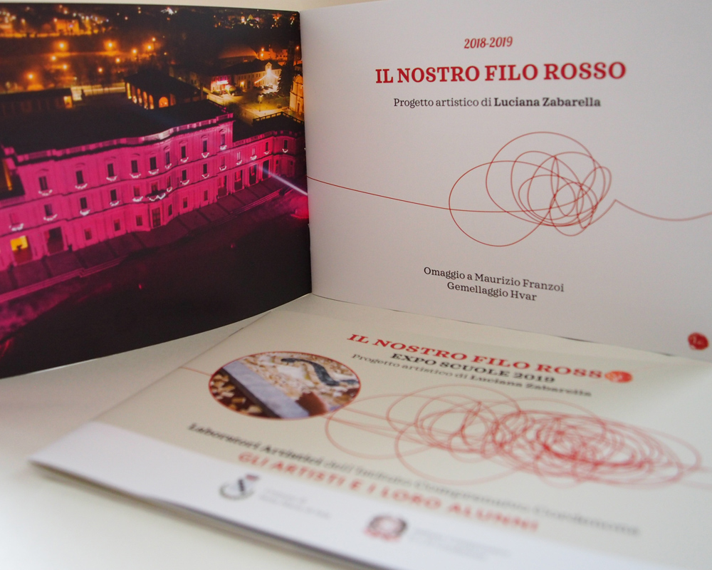 Graphic design e impaginazione book Il nostro Filo Rosso EXPO Scuole Comune di Santa Maria di Sala